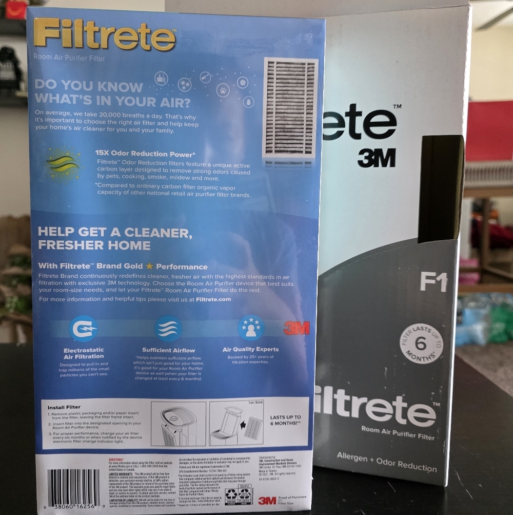 3M Filtrete‎ Allergen Reduction Odor Defense Hepa Air Purifier Filter New 4pk - Picture 2 of 6